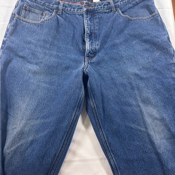 Eddie Bauer Flannel Lined Men's Relaxed Jeans - Blue 42X30 - Picture 3 of 9